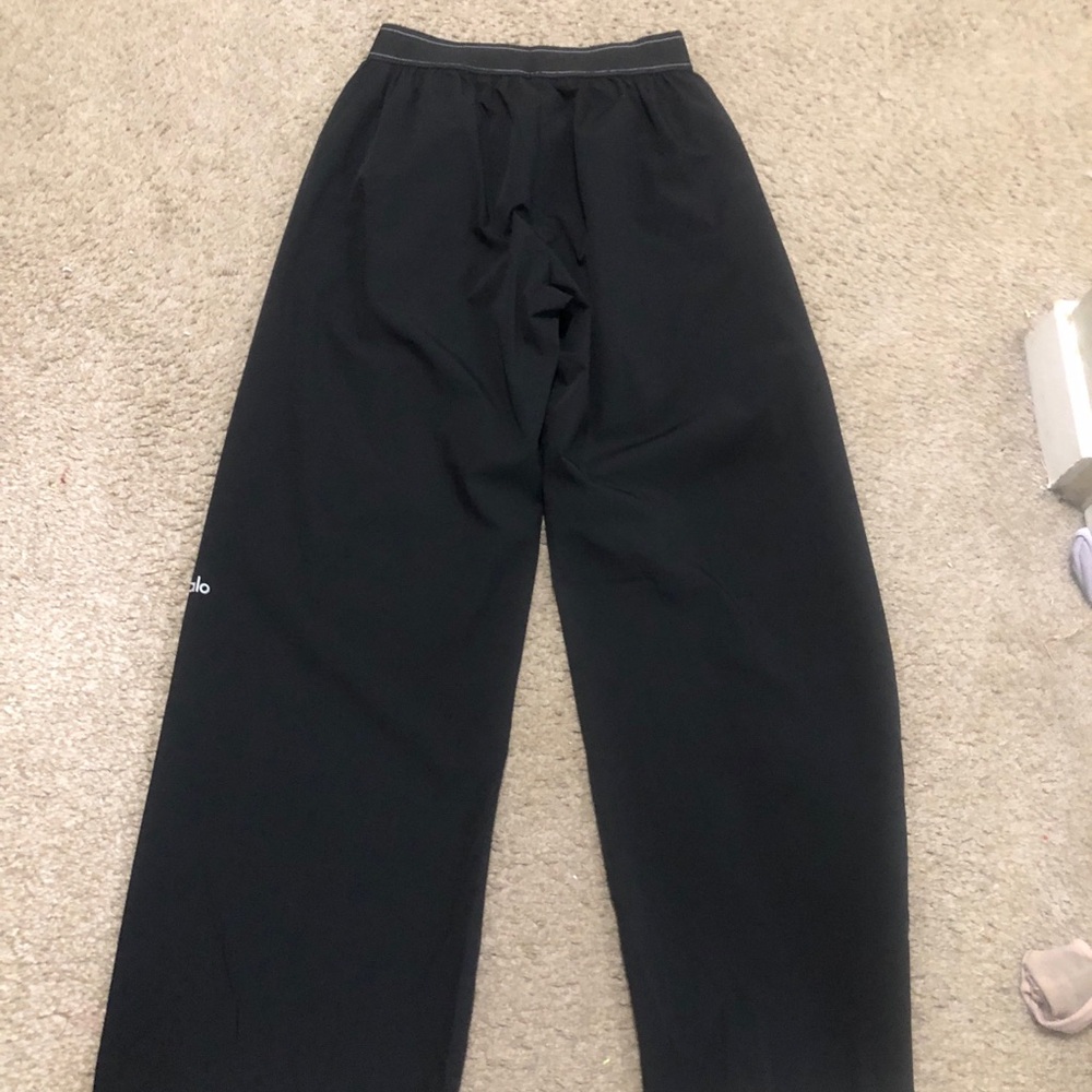 ALO Yoga Black High-Rise Wide Leg Lounge Pants Size L NWOT - Picture 7 of 9